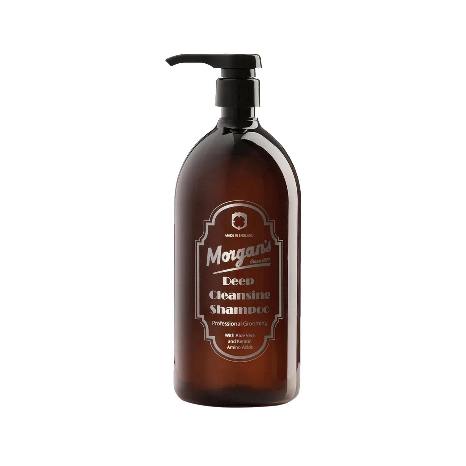 Morgan's Pomade Deep Cleansing Shampoo - 1000ml Large Volume for Deep Hair Cleansing Beauty Care Bag