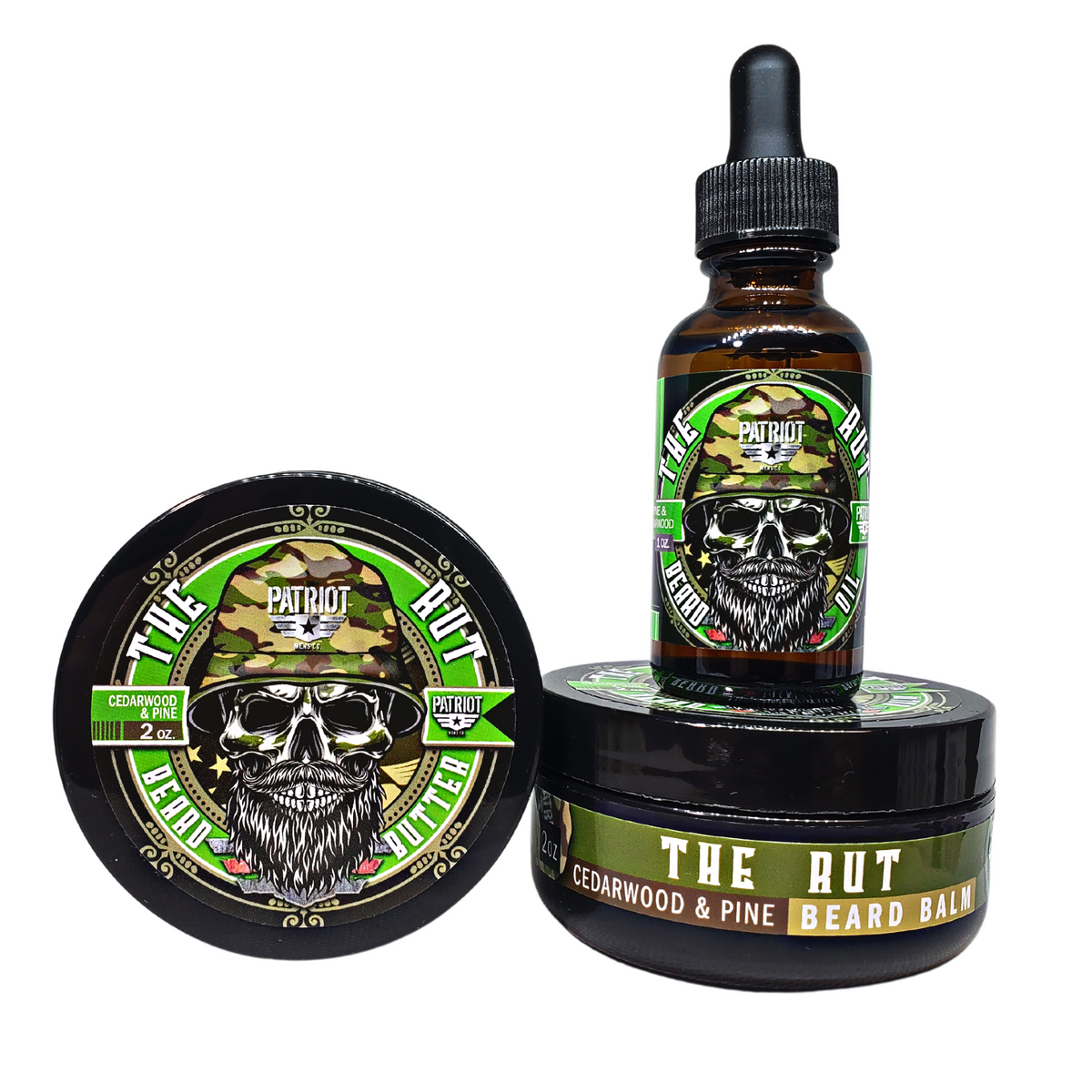 The Rut Beard Bundle Cedarwood and Pine Patriot And Company