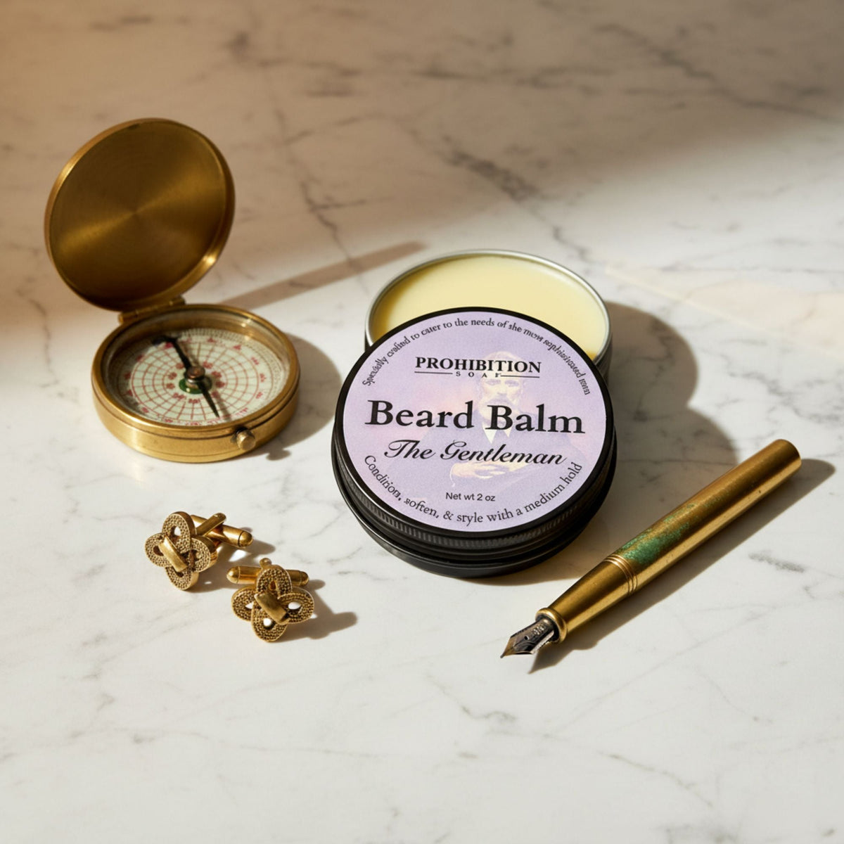 The Gentleman Beard Balm Prohibition Soap