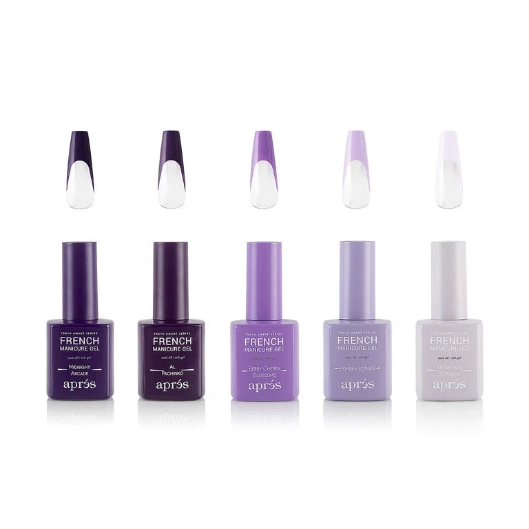 *French Manicure Gel Tokyo Ombré Set (5pc) Lunali Nail Supply