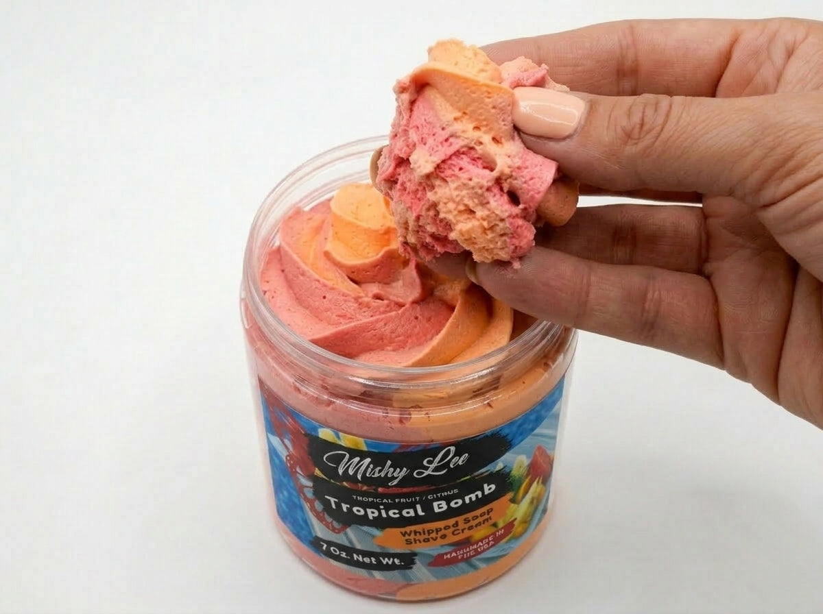 Tropical Fruit Bomb Whipped Soap and Shave Cream Mishy Lee Boutique