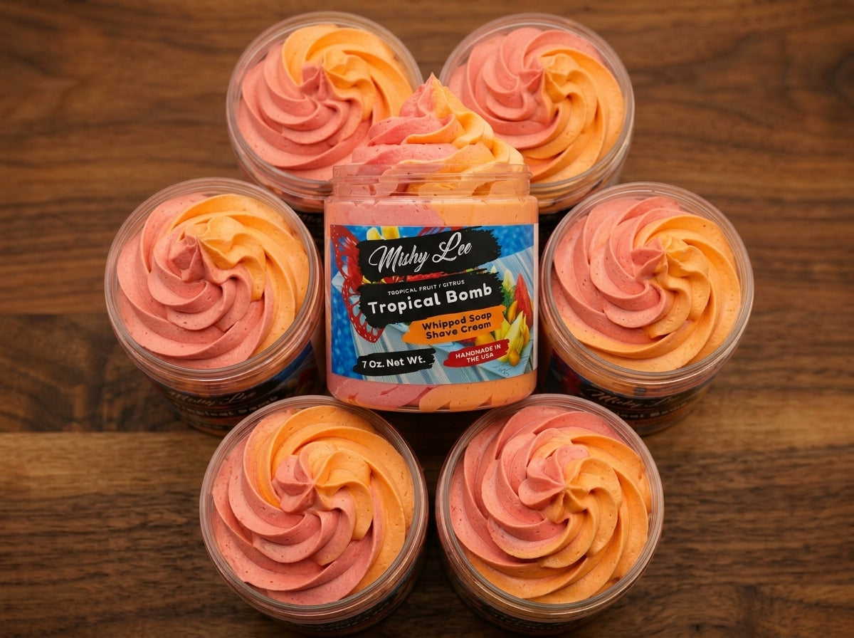 Tropical Fruit Bomb Whipped Soap and Shave Cream Mishy Lee Boutique