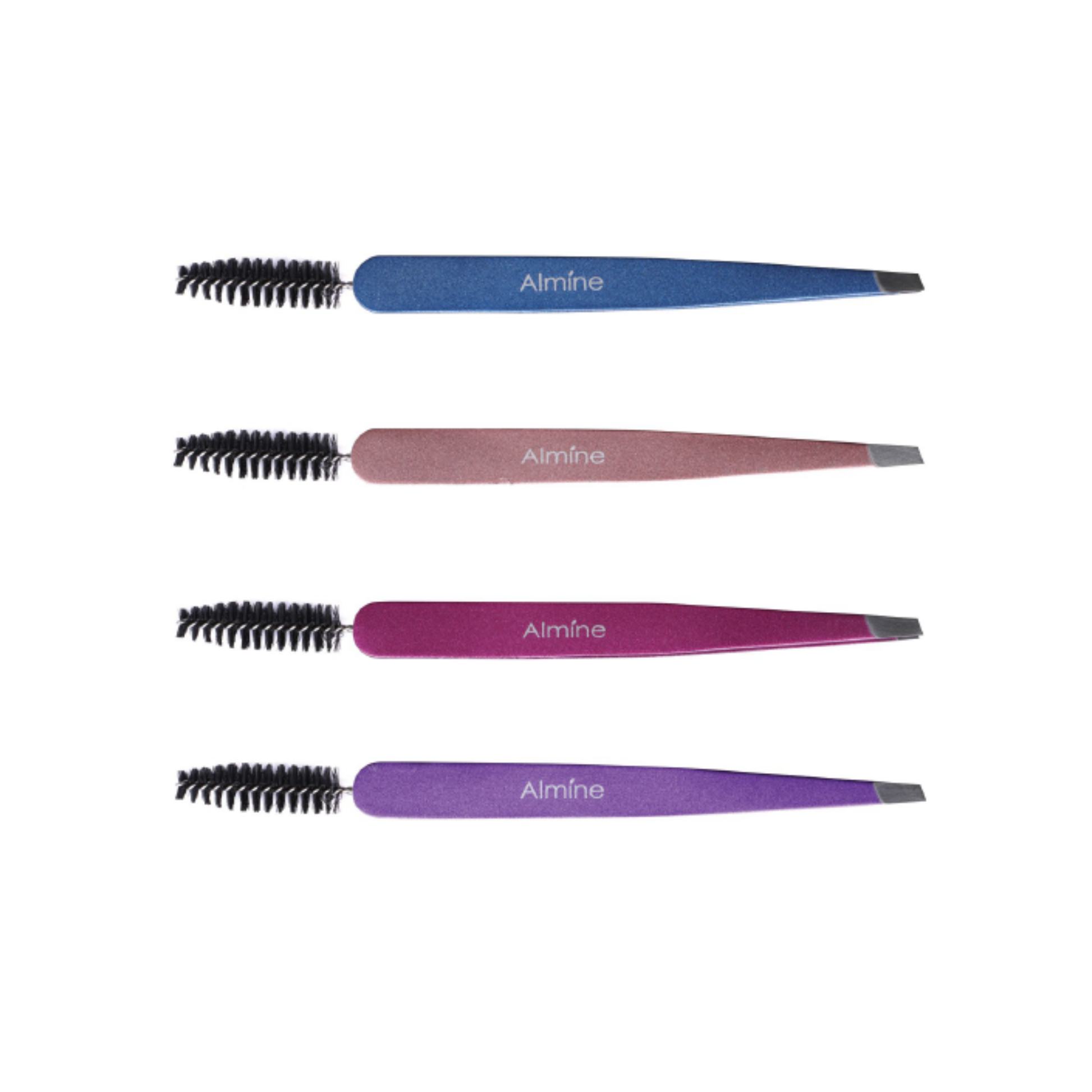 Almine 2 in 1 Dual Ended Spoolie & Tweezer 24ct Display Set Annie International, Inc.