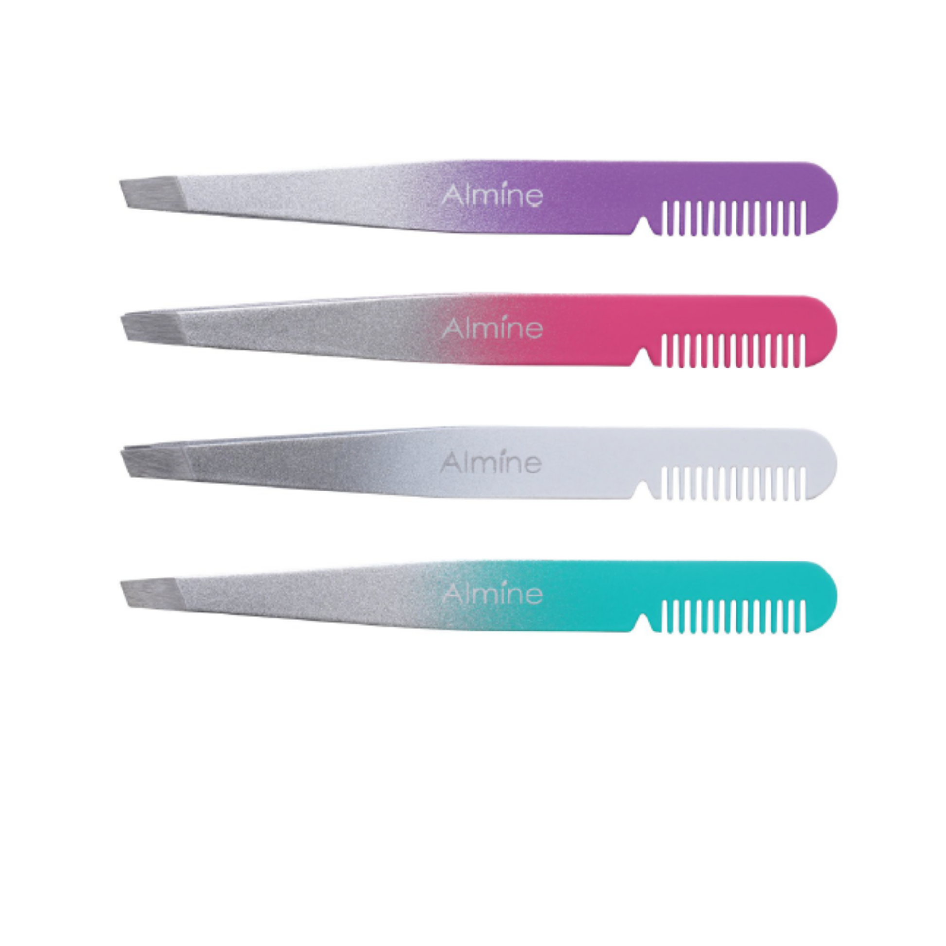 Almine 2 in 1 Dual Ended Comb & Tweezer 24ct Display Set Annie International, Inc.