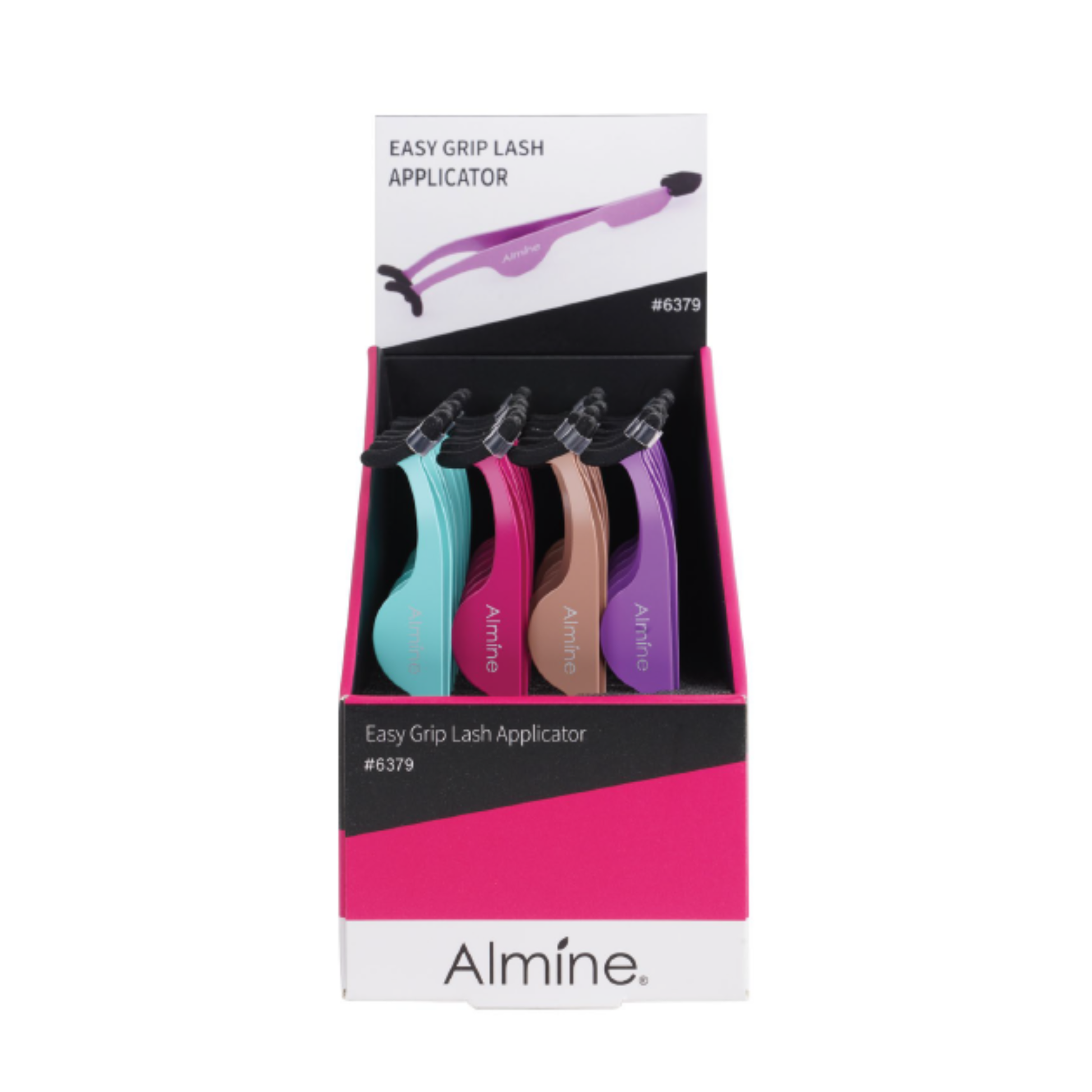 Almine Easy Grip Rubber Tip Lash Applicator Tweezer 24ct Display Set Annie International, Inc.