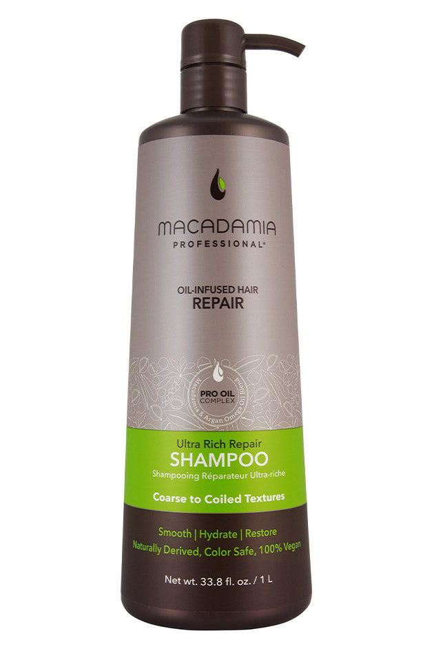 Macadamia Professional Ultra Rich Repair Shampoo, 33.8 oz VIP Extensions