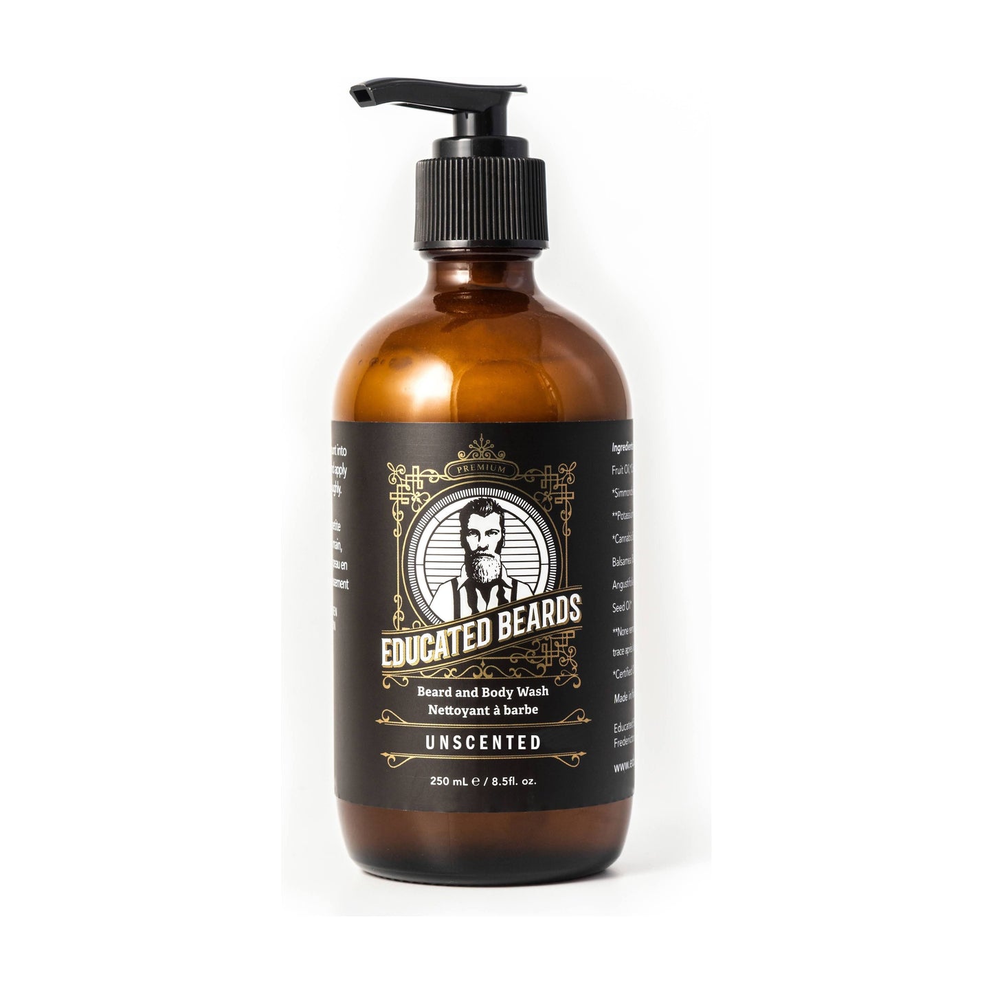 Educated Beards Unscented Beard & Body Wash 250ml Pasteur Pharmacy