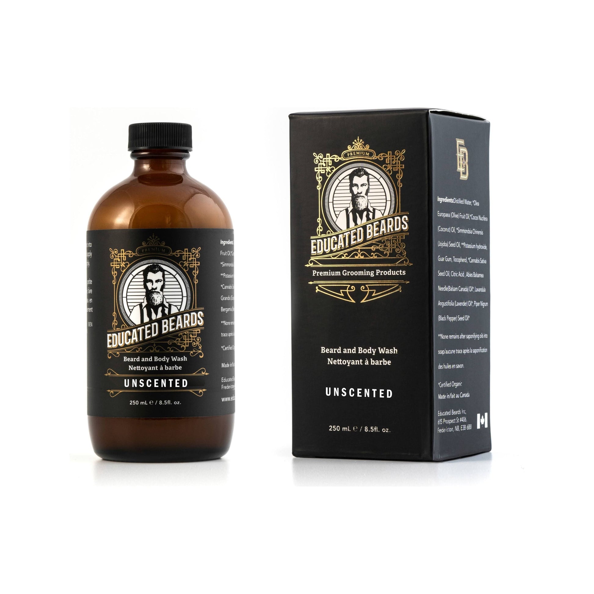 Educated Beards Unscented Beard & Body Wash 250ml Pasteur Pharmacy