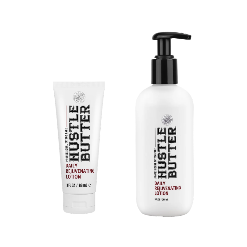 HUSTLE BUTTER DAILY REJUVENATING LOTION (2 SIZES) N.O.S. Barber Supply