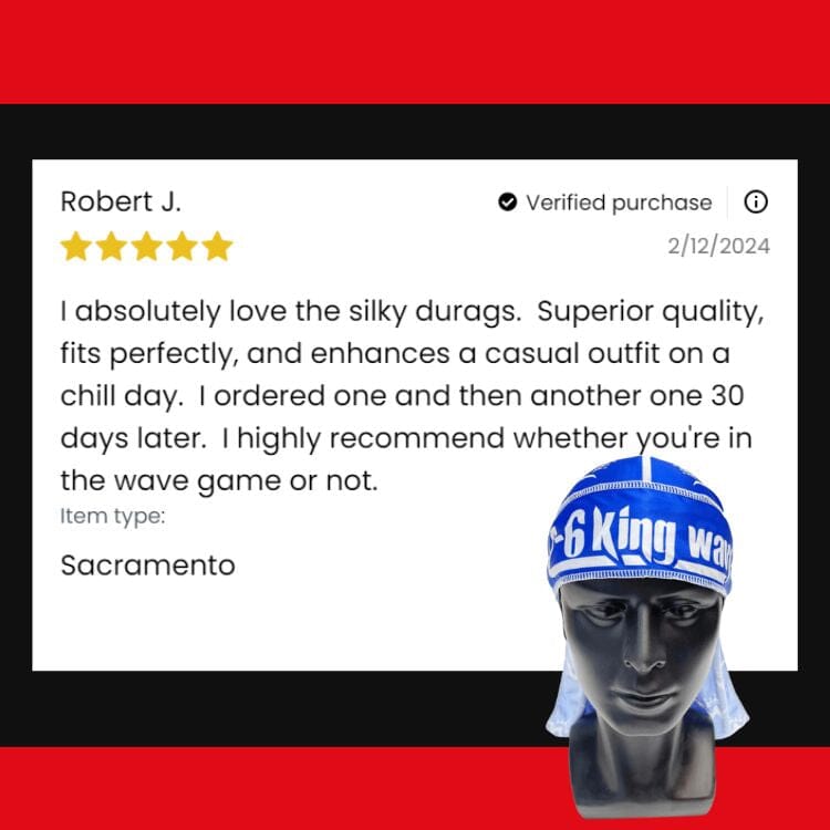 Silk Durag for 360 Waves & Overnight Compression [All Variants] 26 King Wavy Merch, LLC