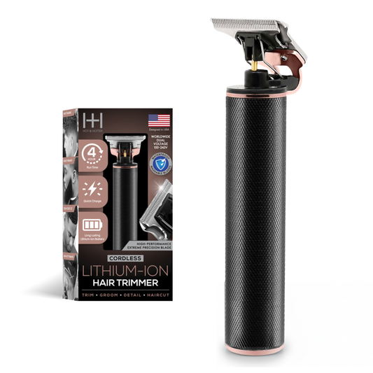 Hot & Hotter Cordless Lithium-Ion Hair Trimmer, 1 Count, Black Annie International, Inc.