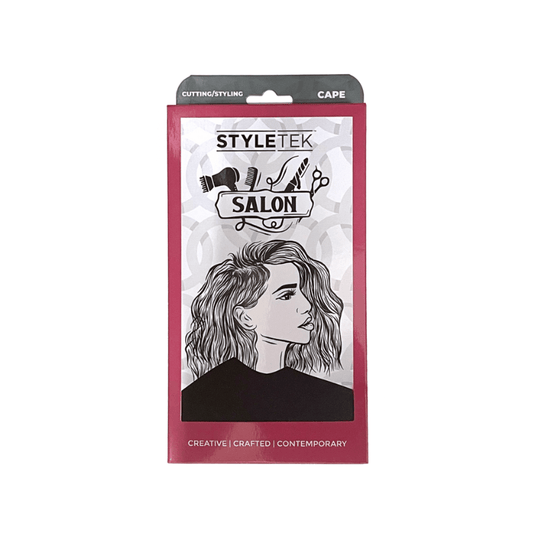 Styletek Solid Black Smooth Cutting Cape 45x60 The Warehouse Salon