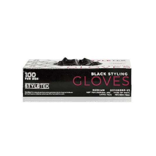 Styletek Black Powder Free Gloves 100ct The Warehouse Salon