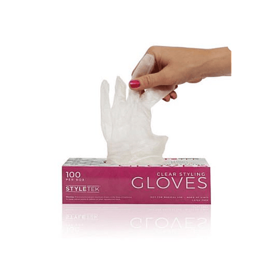 Styletek Clear Vinyl Powder Free Gloves The Warehouse Salon