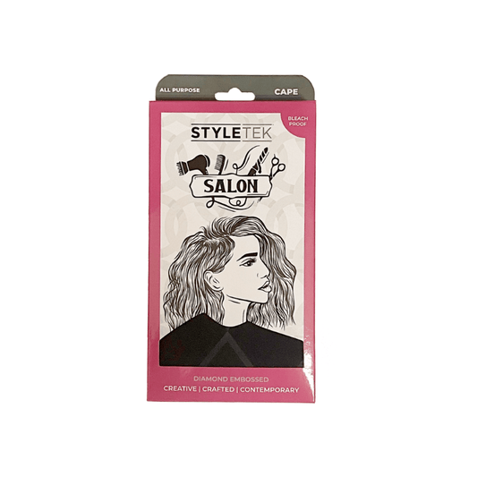 Styletek Embossed Black All-Purpose Cape 45x60 The Warehouse Salon