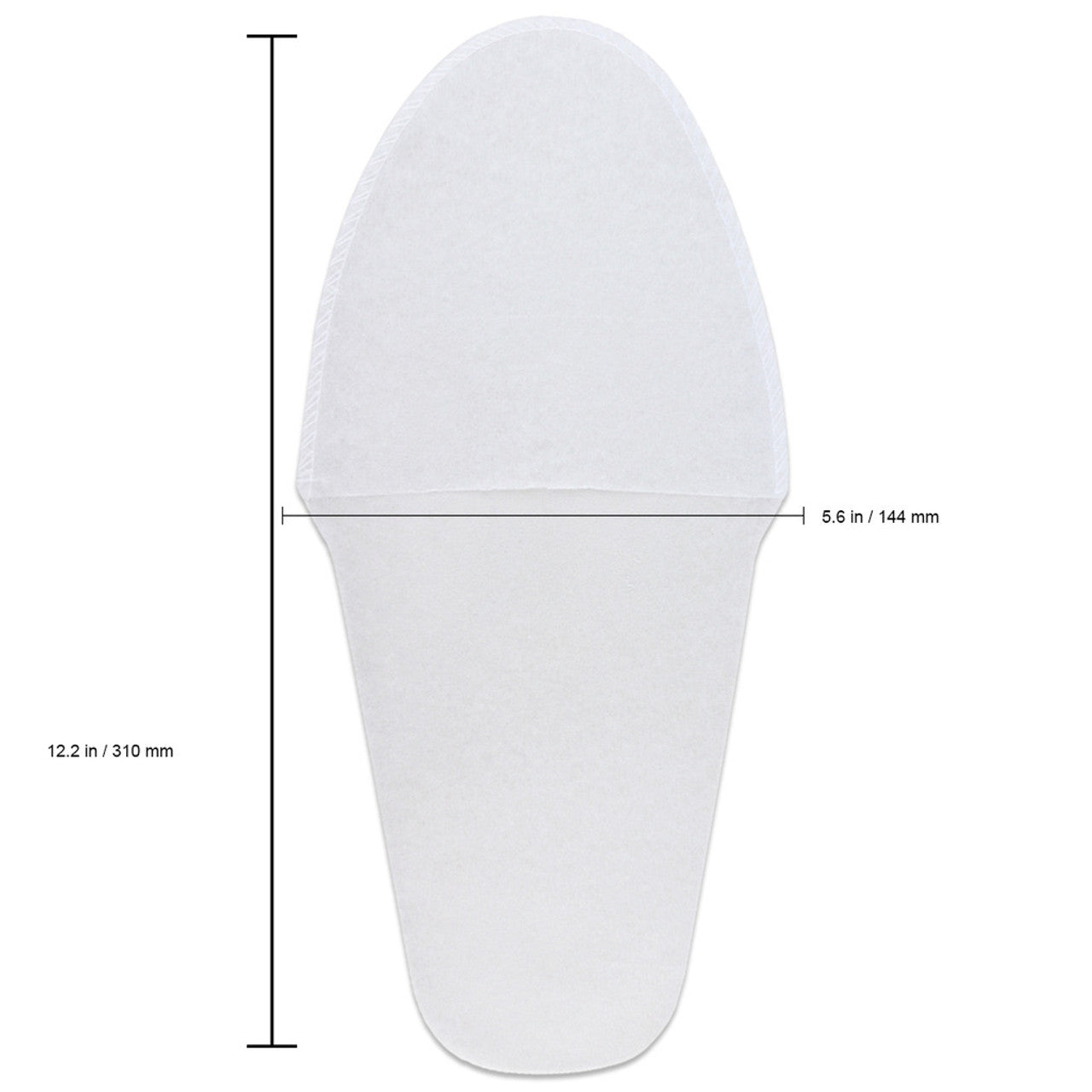 Disposable Stitched Pedicure Slipper White - 25 Pairs Pack Lunali Nail Supply