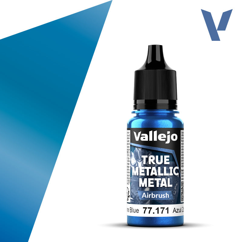 Vallejo True Metallic Metal: Sapphire Blue - Airbrush (18 ml) Little Shop of Magic