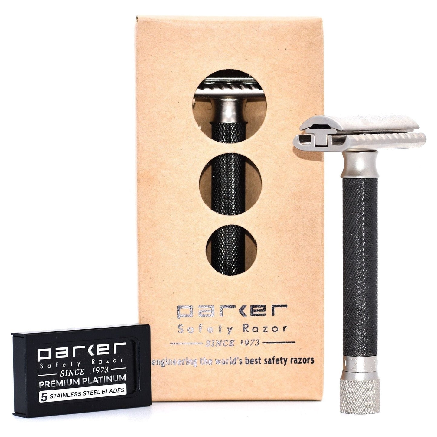 Parker Variant Adjustable Safety Razor - Graphite [VAR-GR] Pasteur Pharmacy