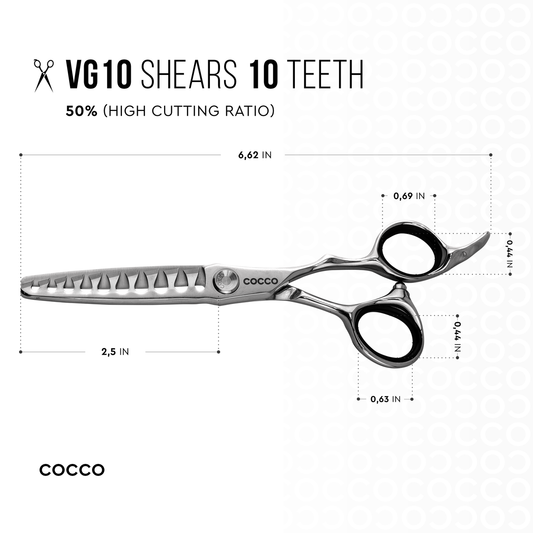 VG10 6" (10T) Texturizer Cocco Hair Professional