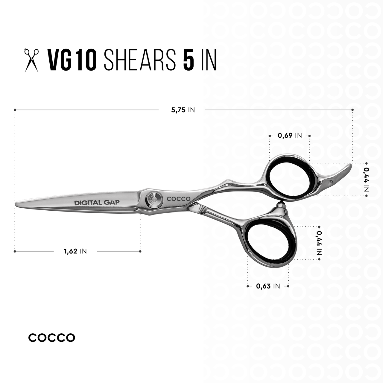VG10 Blunt and Including 6" 29 Tooth Thinning Shear Set - Select Size Cocco Hair Professional