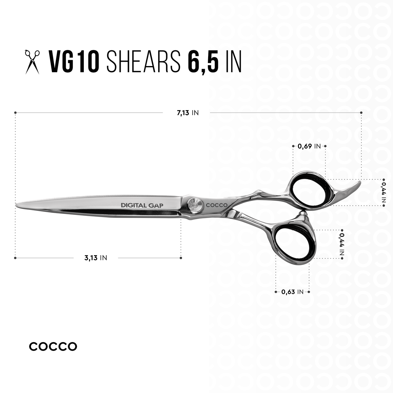 VG10 Blunt and Including 6" 29 Tooth Thinning Shear Set - Select Size Cocco Hair Professional