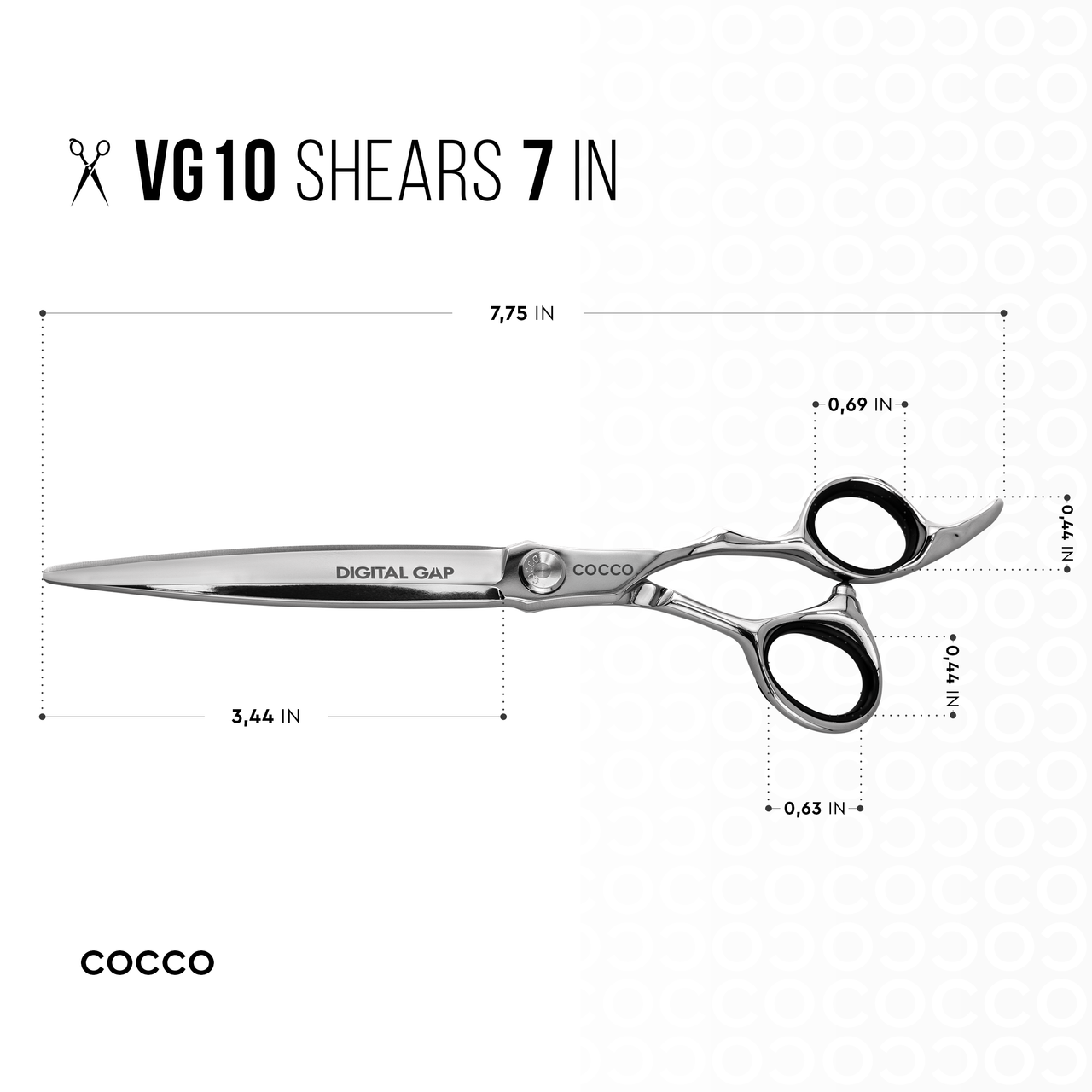 VG10 Blunt and Including 6" 29 Tooth Thinning Shear Set - Select Size Cocco Hair Professional