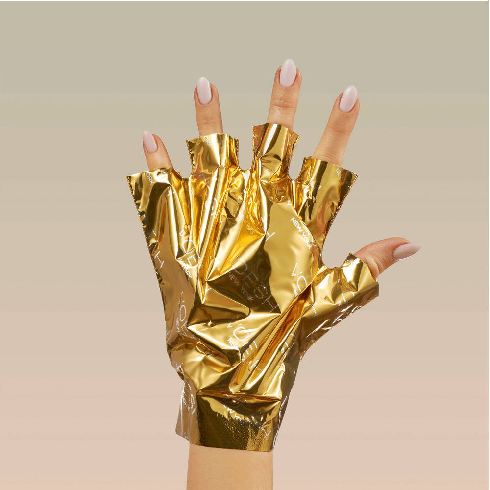 *Box Collagen Glove Imperial Gold - 60pc Lunali Nail Supply