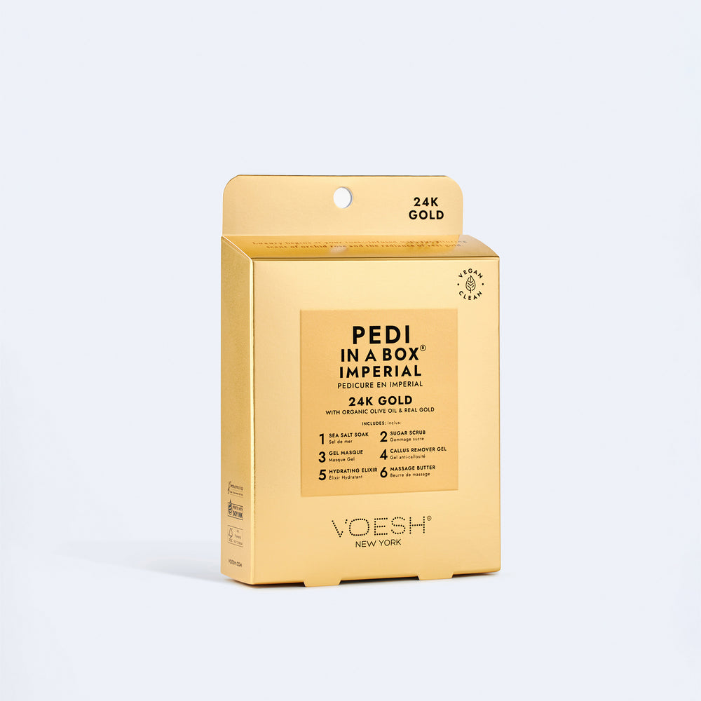 * (Case 30pc) Pedi in a Box Imperial 6 Steps 24K Gold Lunali Nail Supply