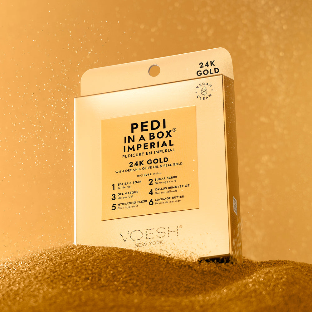 * (Case 30pc) Pedi in a Box Imperial 6 Steps 24K Gold Lunali Nail Supply