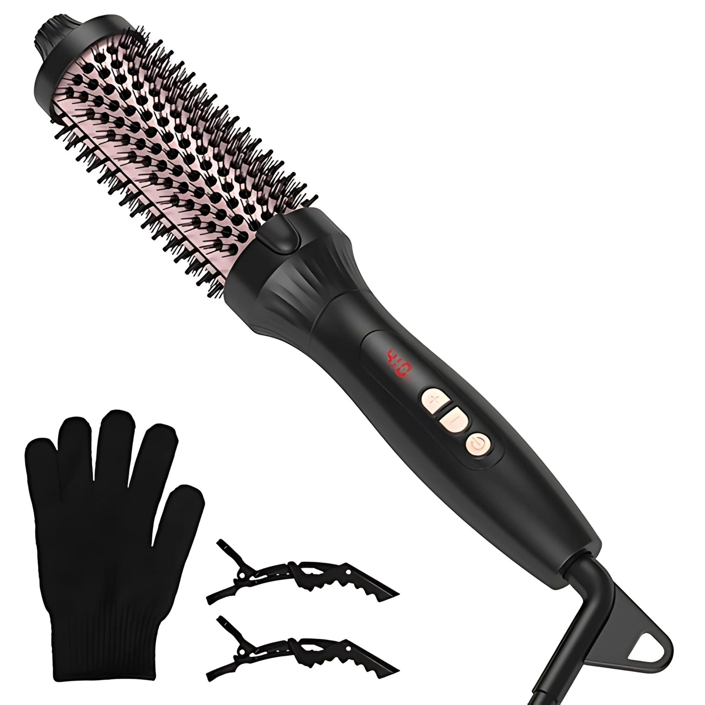 4-in-1 Hot-Air Brush: Curler, Dryer, Straightener for All Hair Types VYSN