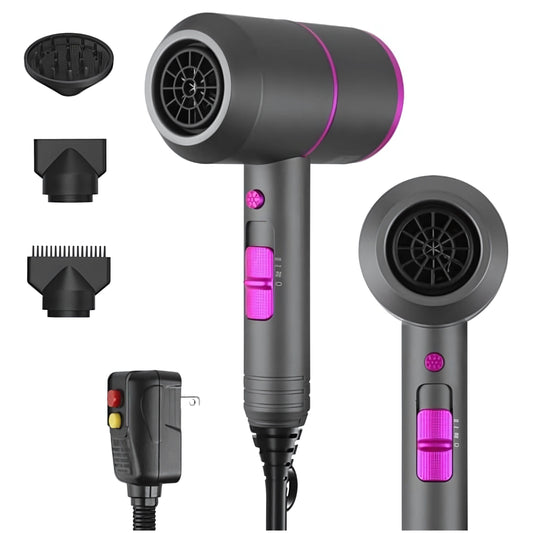 1800W Compact Hair Dryer with Cool/Hot Settings & Nozzles VYSN