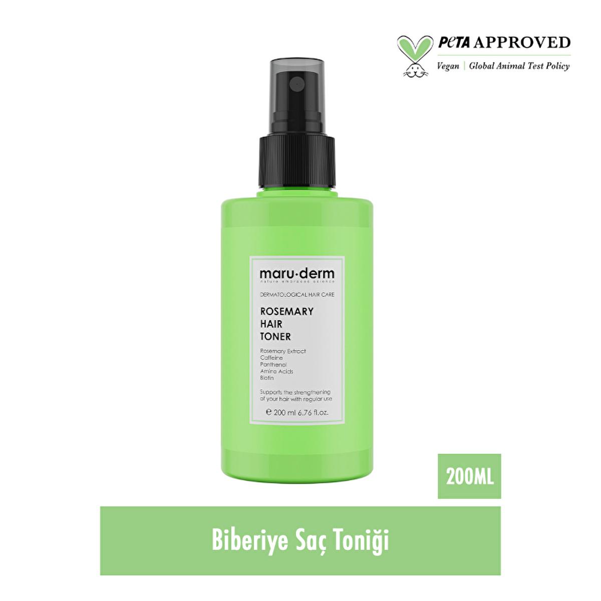 Maruderm Rosemary Hair Tonic - 200ml - Nourishing, Vegan, Promotes Hair Growth Beauty Care Bag