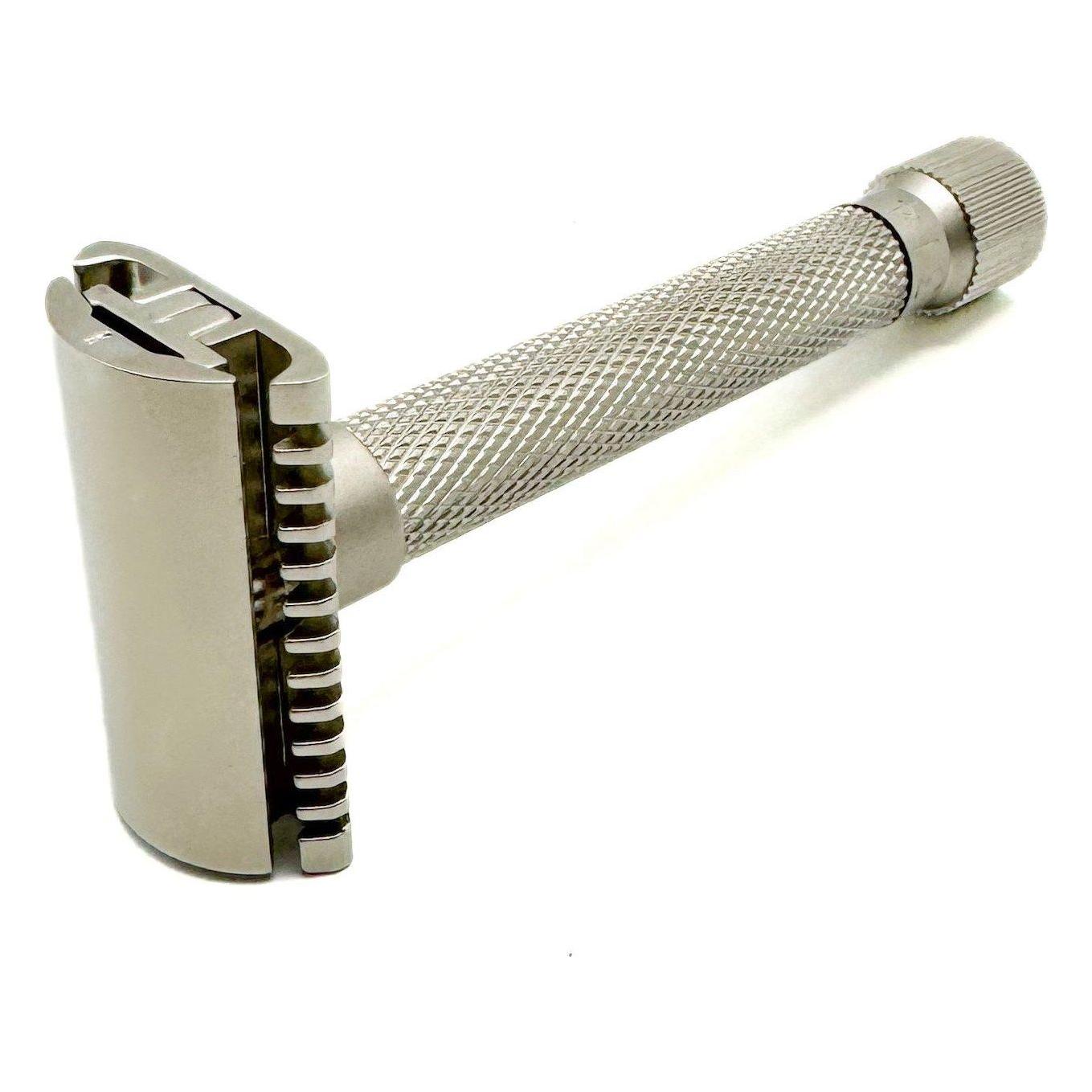 Parker Variant Adjustable Open Comb Safety Razor - Satin Chrome [VAR SC OC] Pasteur Pharmacy
