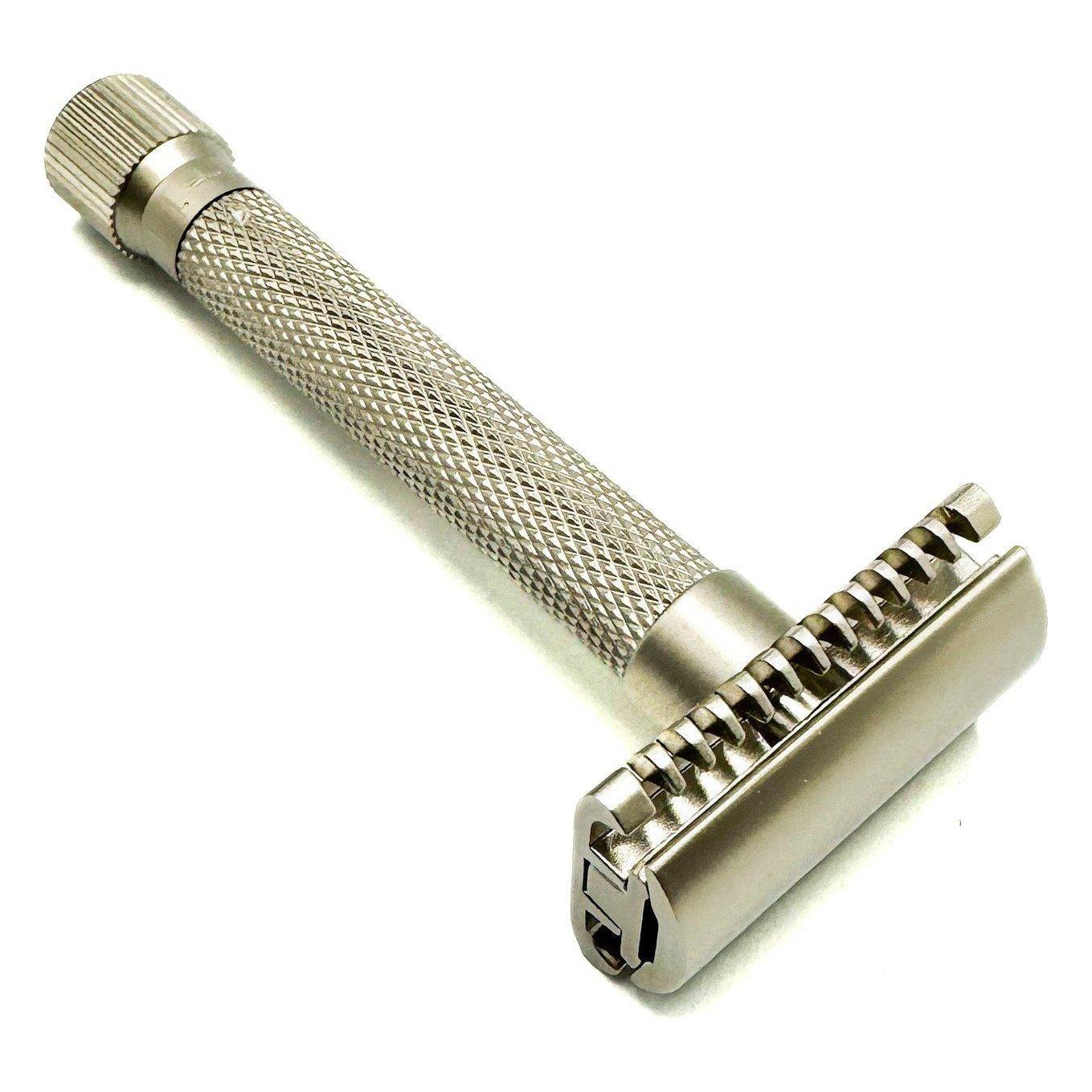 Parker Variant Adjustable Open Comb Safety Razor - Satin Chrome [VAR SC OC] Pasteur Pharmacy