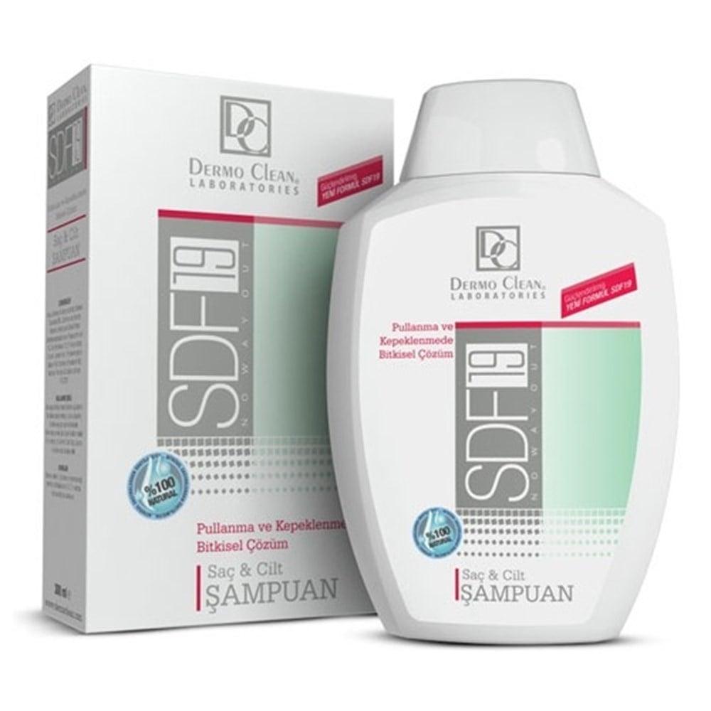 Dermo Clean SDF19 Shampoo - Gentle Hair and Skin Shampoo for Daily Use, 300ml Beauty Care Bag
