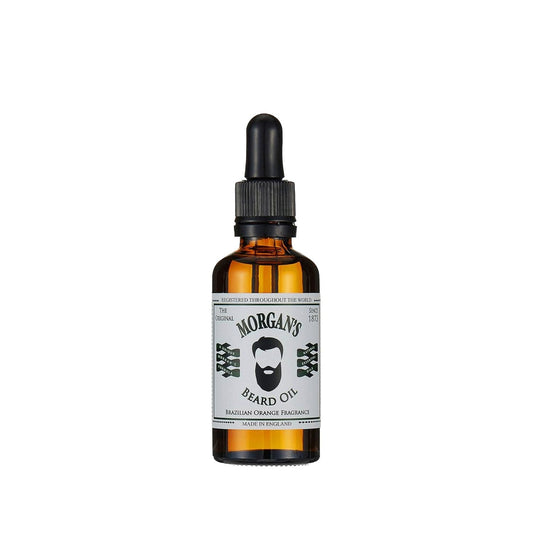 Morgan's Pomade Beard Oil with Brazil Orange Essence - 50ml, Moisturizes & Conditions Beard, Men's Grooming Beauty Care Bag