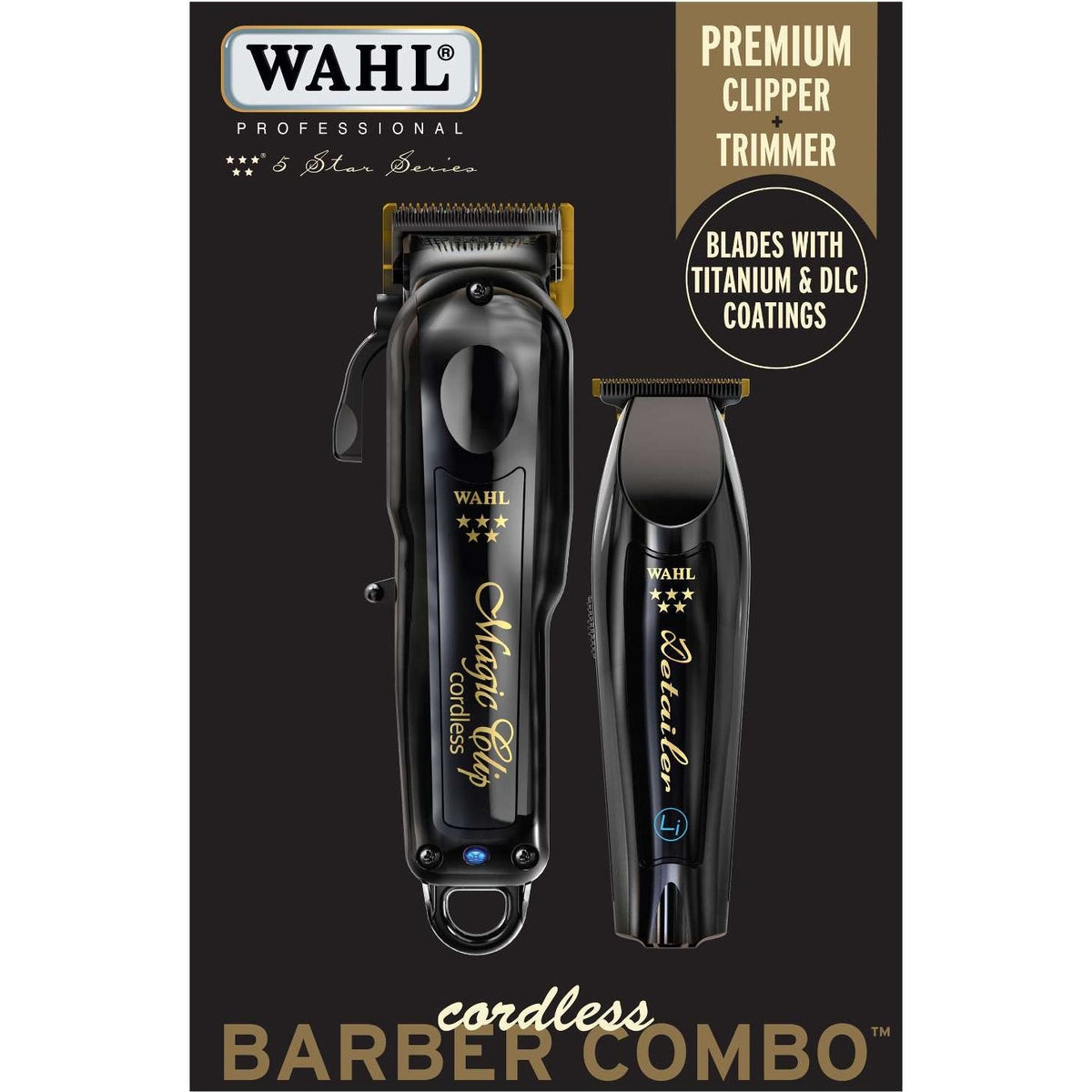 Wahl 5-Star Cordless Combo Cordless Magic Clip And Cordless Detailer Li My Beauty Site Pro