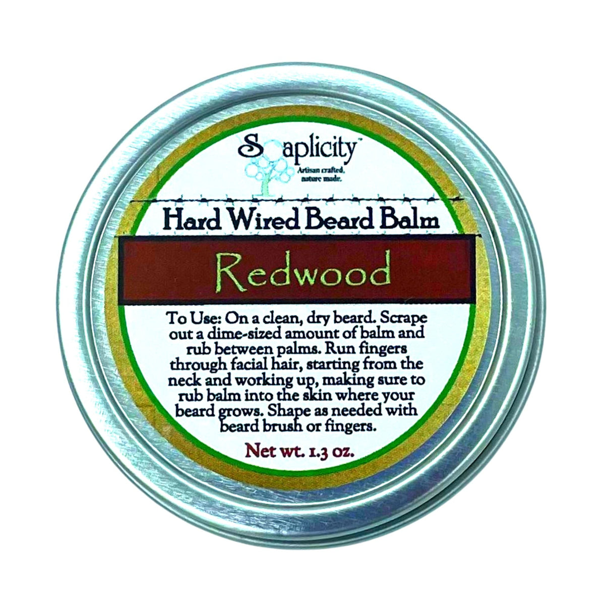 Redwood Hard Wired Beard Balm Soaplicity