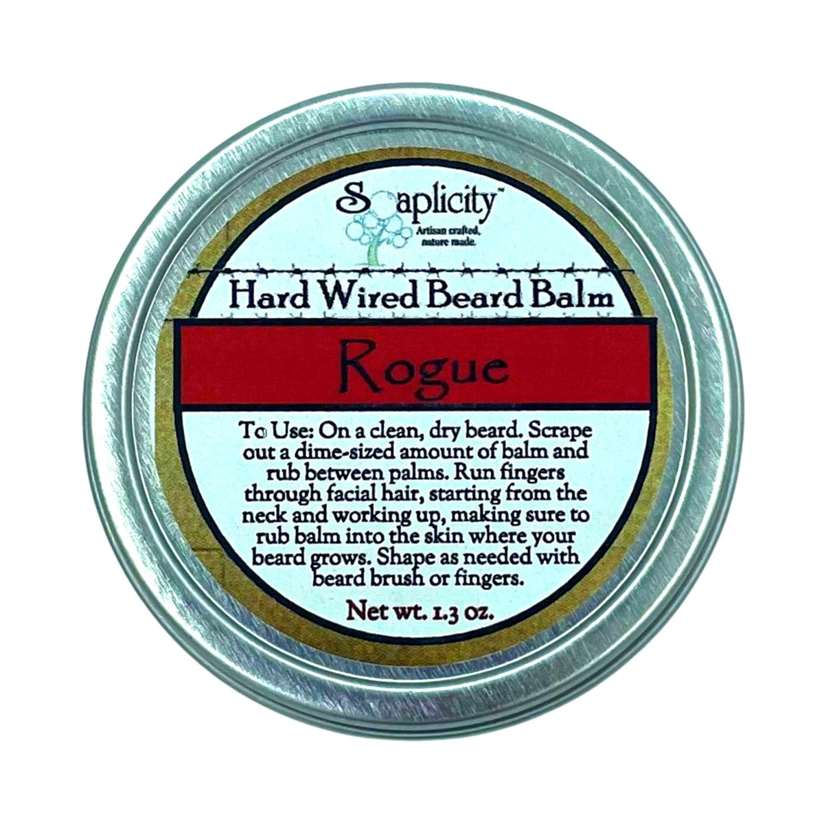Rogue Hard Wired Beard Balm Soaplicity
