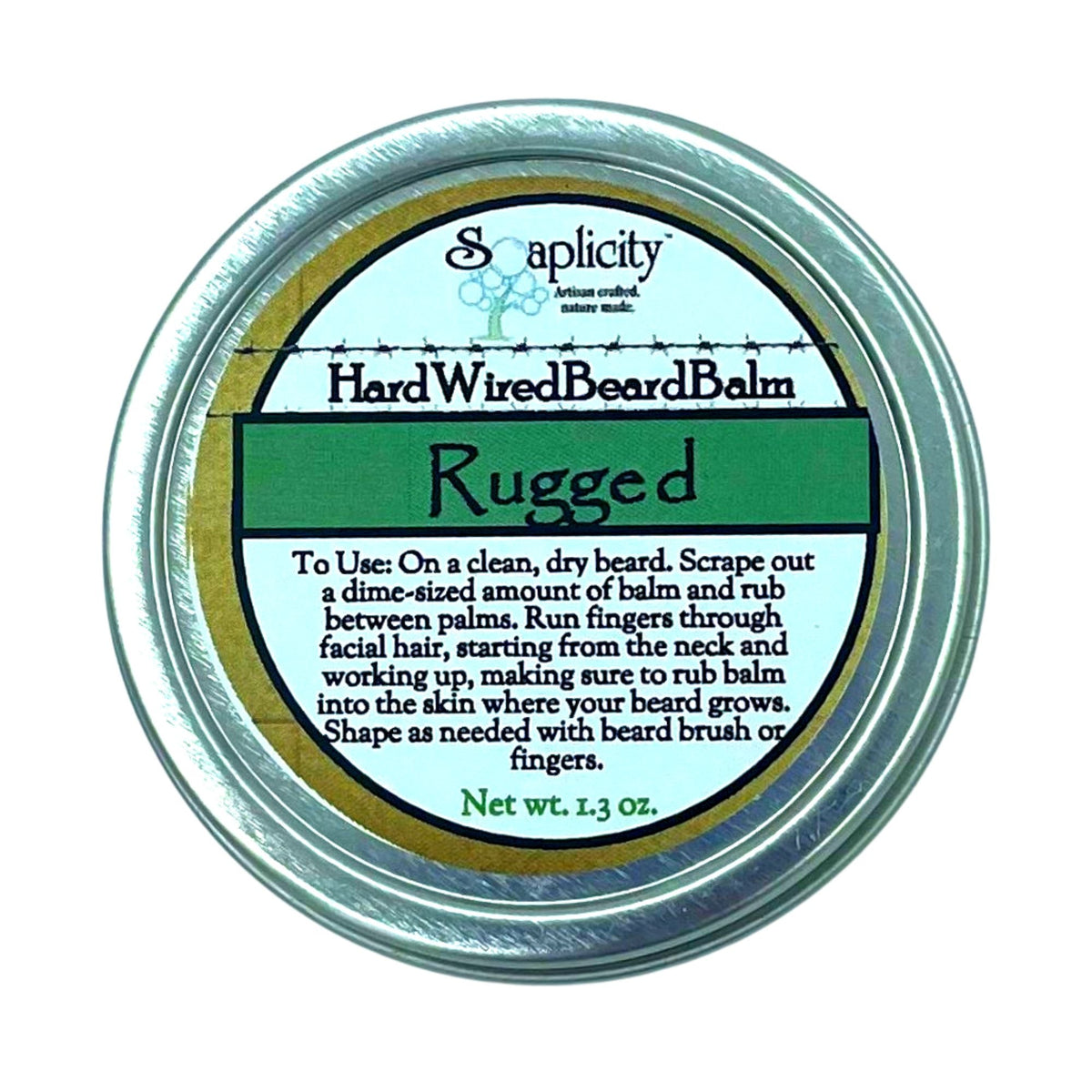 Rugged Hard Wired Beard Balm Soaplicity