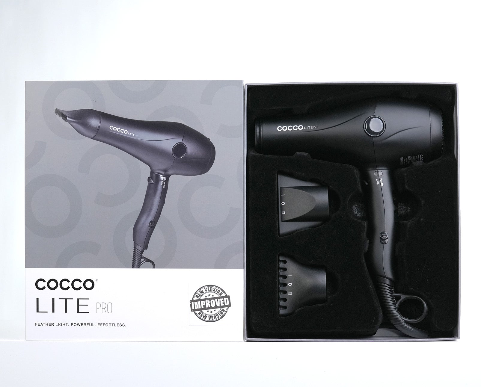 COCCO® Lite Pro XL Hair Dryer (Black) Cocco Hair Professional