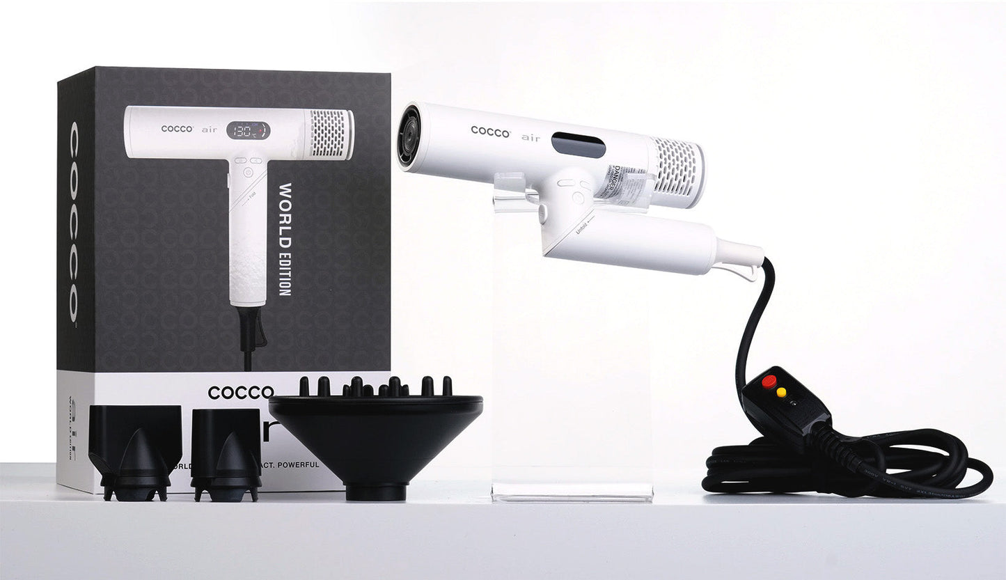 COCCO® Air Ionic Dryer (White) Cocco Hair Professional