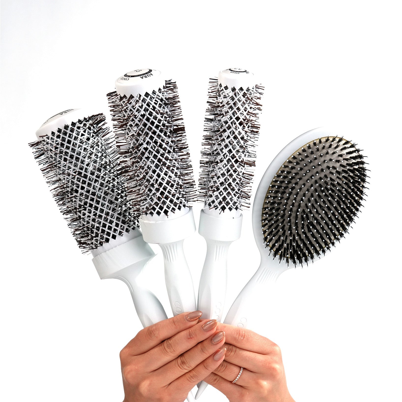COCCO® Aura Brush Set (White) Cocco Hair Professional