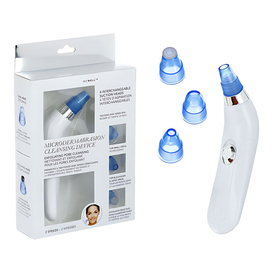 Microdermabrasion Pore Cleansing Device with 4 Interchangeable Suction Heads VYSN