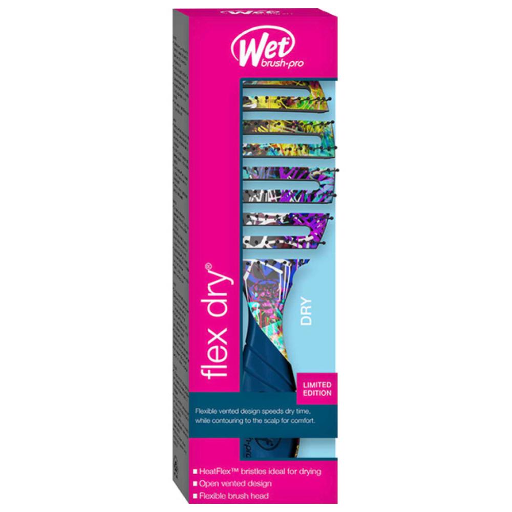 Wet Brush Pro Flex Dry Detangler - Street Art Blue Beauty Supply 123 Outlet