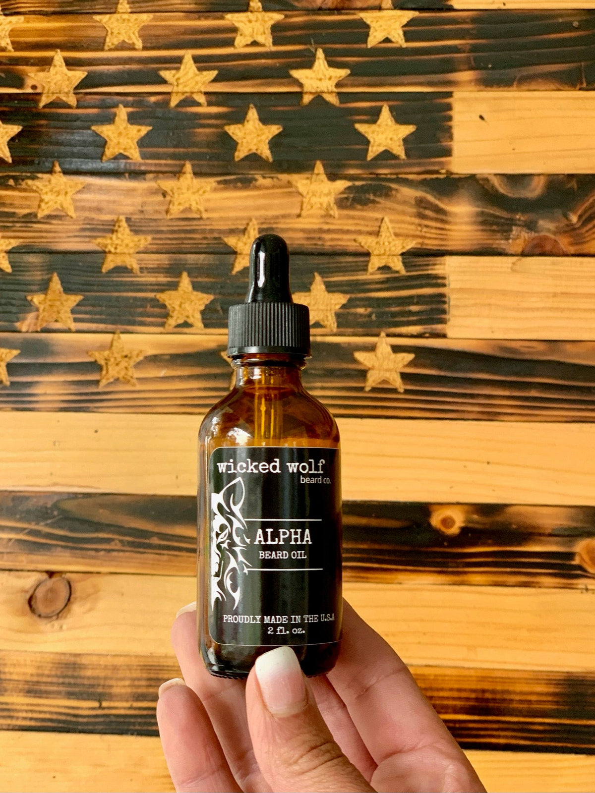 Wicked Wolf Alpha Beard Oil | Hydrating Beard Oil with Tobacco & Vanilla Wicked Wolf Beard Co.