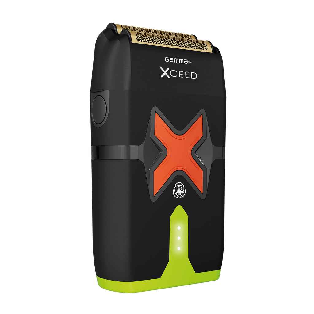 Gamma+ XCEED Professional IN2 Vector Motor Cordless Double Foil Shaver (GP803B) Certified Clippers