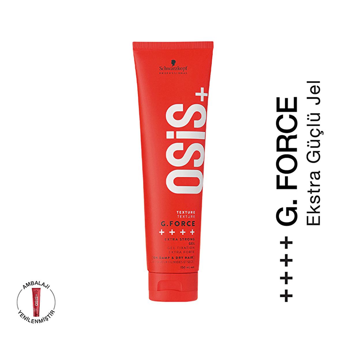 Osis G. Force Strong Control Hair Gel - Extra Strong Hold, Non-Flaking, 5.07 fl oz Beauty Care Bag