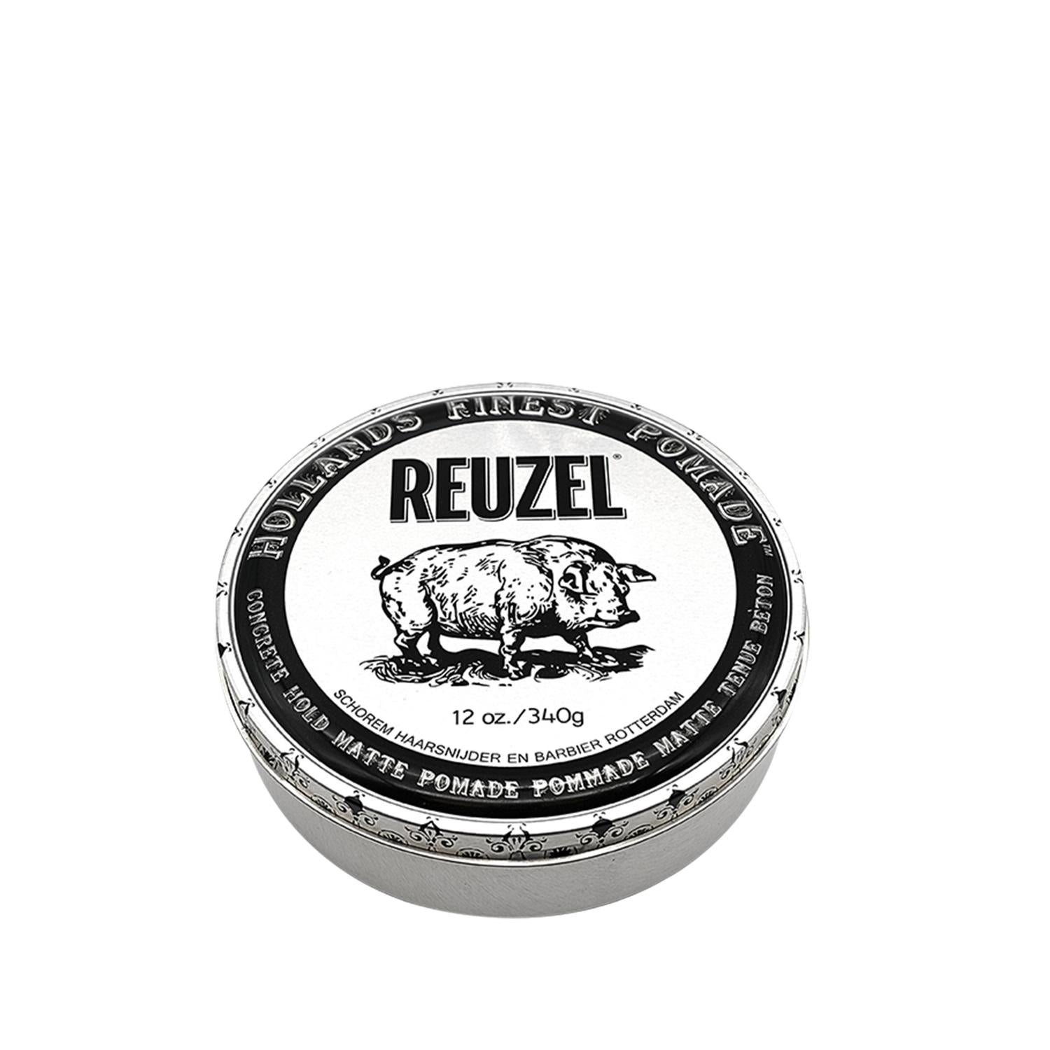 Reuzel Concrete Hold Matte Pomade for Men - Strong Hold, Matte Finish Hair Styling Product Beauty Care Bag
