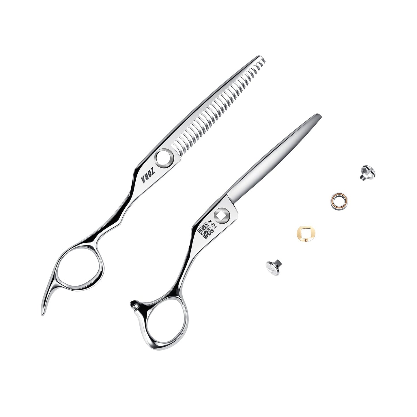 Zora Hair Cutting Shear - Model Z-628 - Deer Horn Tooth - 6.28